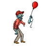 Zombie balloon sarcasm halloween balloon
