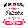 POLICIÈRE QUI DÉCHIRE