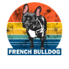 French Bulldog Dad Retro Grunge