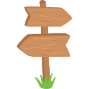 Signpost hiking