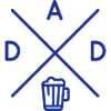 Beer Dad's beer bottle badge