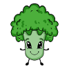 Cute baby broccoli