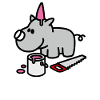 I'm a unicorn rhino funny chubby BBW Plus Size