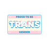 FIER D’ÊTRE UN AUTOCOLLANT DE PARE-CHOCS TRANSGENRE