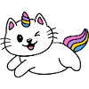 Katze Einhorn Niedlich