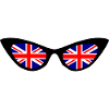 British flag in Shades
