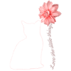 Cat With Flower Cat Gift