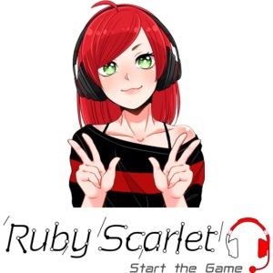 Ruby Scarlet logo character "Start the Game"