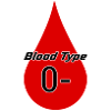 Blood group Rhesus factor 0 negative as a gift idea