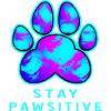 Stay Pawsitive - Paw Design