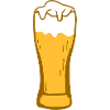 Wheat beer beer glass