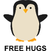 Penguin Free Hugs cute