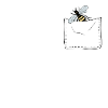 Bee in breast pocket