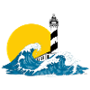lighthouse wave Menorca