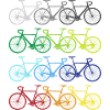 Fahrräder Regenbogen Fahrradfahrer Radfahrer