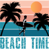 Beach Time Retro
