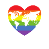 Rainbow Heart LGBT CSD Love