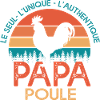 papa poule cadeau t shirt papa poule authentique