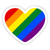 Heart gay flag