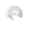 Cardigan Welsh Corgi Corgie Dogs Moon Gift
