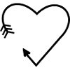 Heart Line Arrow