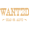 Wanted - Dead or alive