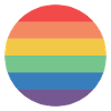 LGBTQ RAINBOW PIN STICKER