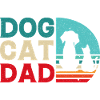 Cat Dog Dad Gift Shirt