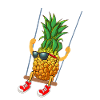 Drôle swinging ananas Swinger T-shirt