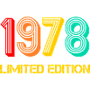 1978 né Né 1978 Cadeau Anniversaire