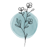 Flower Floral simple blue