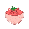 Strawberry cat