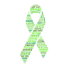 Green Mental Health Awareness Ribbon