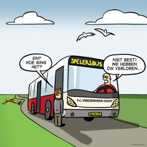 Evert Kwok cartoon 'Dik verloren'