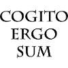 Cogito Ergo Sum – Filosofia Latina Citazione Design