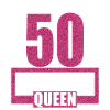 50e verjaardag 50 jaar jaren 50 Verjaardag Koningin