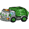 Garbage collection garbage truck