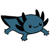 Axolotl dark blue