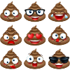 Poop emojis