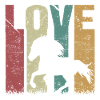 Icelandic Horse Retro Vintage Love
