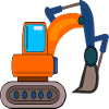 BAUSTELLE BAGGER KINDER BAGGERN