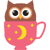 Eule in der Tasse