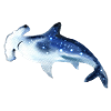Chemise aquarelle Hammerhead Shark Aquarelle