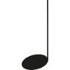 Musical note simple / black
