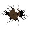 I eat people bear motif