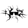 Cool cow sunglasses crack hole