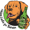 Liebe Bier Tier Hund