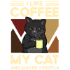 Jag gillar kaffe mina katter och kanske 3 personer