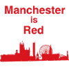 Manchester Is Red Art Print