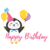 Penguin Happy Birthday